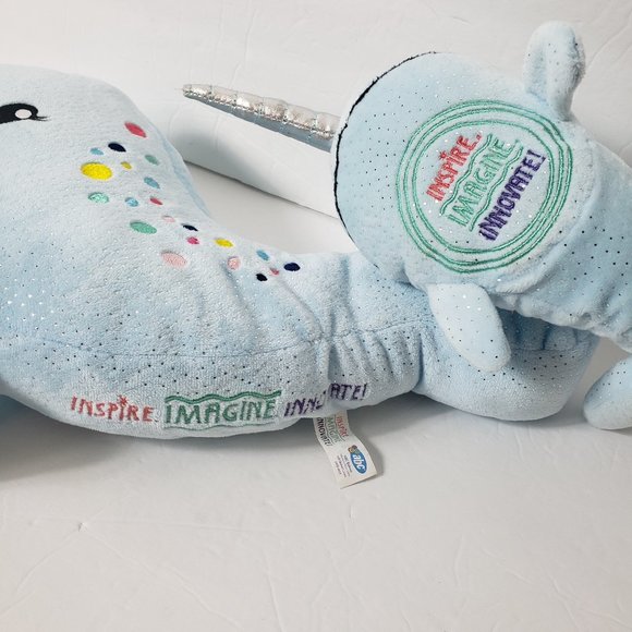 Blue Stuffed Narwhal Baby & Mama Narwhals - Picture 4 of 9